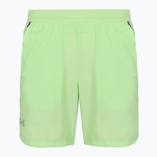 Pantaloncini da corsa da uomo Under Armour Launch 7" lumos lime/white