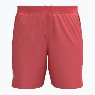 Pantaloncini da corsa da uomo Under Armour Launch 7" electric tangerine/black/green mode