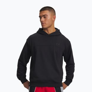 Felpa uomo Under Armour Rival LW Hoodie black/black