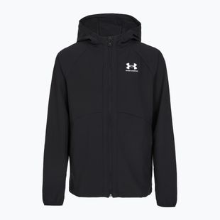 Giacca da allenamento uomo Under Armour Vibe Woven Windbreaker Jacket black/white