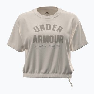 T-shirt da allenamento donna Under Armour Bungee Hem Tee summit white/khaki base