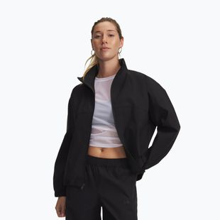 Giacca da allenamento da donna Under Armour Unstoppable Woven FZ Jacket ultimate black/ultimate black