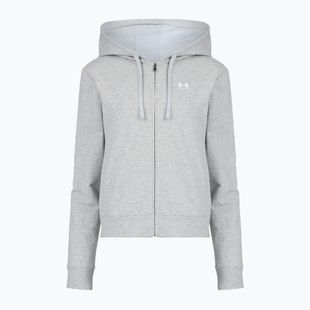 Felpa donna Under Armour Sport Terry FZ mod gray light heather/white