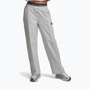 Pantaloni da donna Under Armour Sport Terry Trend halo gray light heather/black