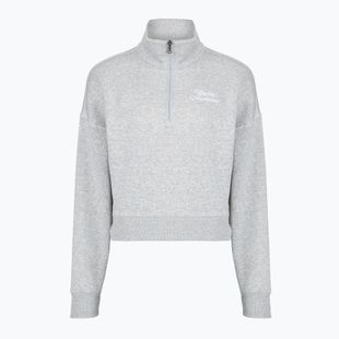 Felpa donna Under Armour Rival Fleece Script HZ gray light heather/white