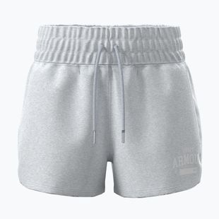 Pantaloncini da donna Under Armour Icon Fleece Nov mod gray light heather/white