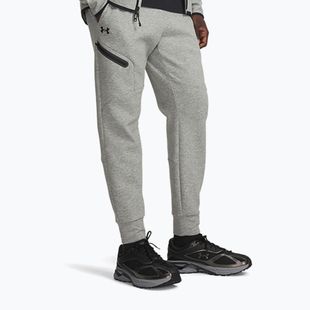 Pantaloni da uomo Under Armour Unstoppable Fleece mod gray/black