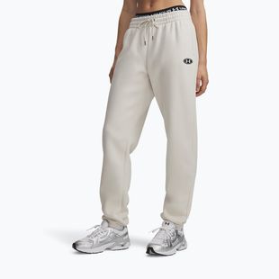 Pantaloni da donna Under Armour Icon Fleece Nov Jogger summit white/white