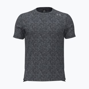 Maglietta da running da uomo Under Armour Velociti Pro Print black/black/metallic silver