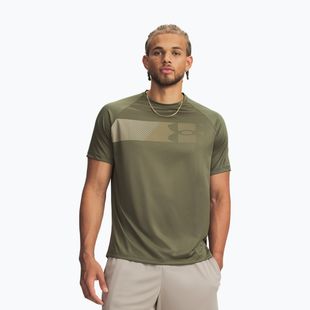 Maglia training da uomo Under Armour Tech Graphic Tee Marine Od Green/City Khaki