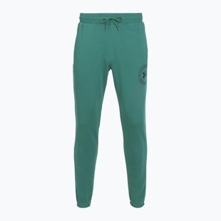 Pantaloni da uomo Under Armour Rival LW Graphic Jogger rack green/black