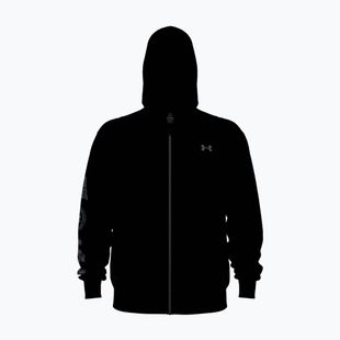 Felpa uomo Under Armour Rival LW Graphic FZ black/black