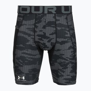 Pantaloncini da allenamento da uomo Under Armour HG Printed Long Short black/castlerock/white