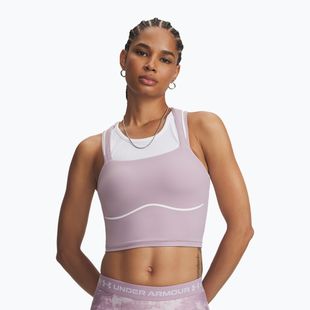 Maglia da allenamento donna Under Armour Meridian Contour Tank mauve pink/white/mauve pink