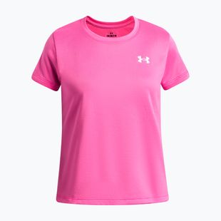 Maglia da allenamento bambino Under Armour Tech SSC SS pink frenzy/white