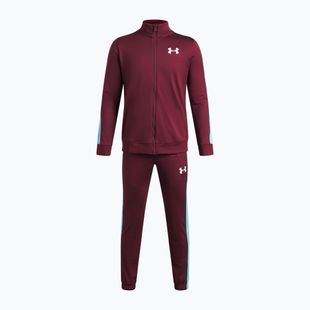Tuta per bambini Under Armour Knit Track Suit vintage maroon/fresco blue/white