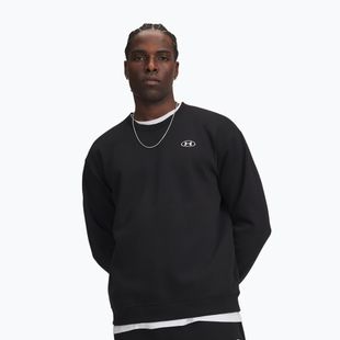 Felpa da uomo Under Armour Rival Fleece Crew ultimate black/white