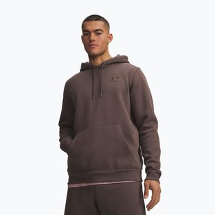 Felpa da uomo Under Armour Essential Fleece Hoodie peppercorn/peppercorn