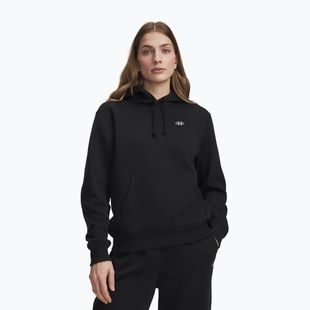 Felpa donna Under Armour Rival Fleece Hoodie ultimate black/white