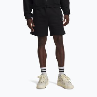 Pantaloncini uomo Under Armour Icon Fleece Taped Shorts ultimate black/white