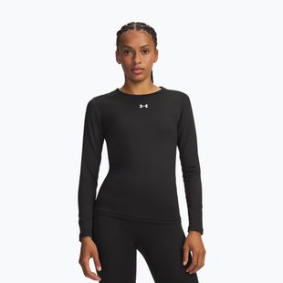Longsleeve da allenamento da donna Under Armour ColdGear Crew ultimate black/white