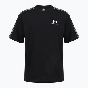 T-shirt da uomo Under Armour Icon HWT Tee Taped SS ultimate black/white