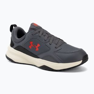 Scarpe da allenamento uomo Under Armour Charged Edge castlerock/winter white/anthem red