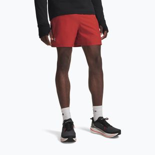 Pantaloncini da corsa da uomo Under Armour Launch 5" Shorts heritage red/black/reflective