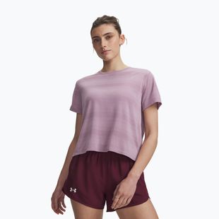 Maglia da running da donna Under Armour Velociti SS mauve pink/reflective