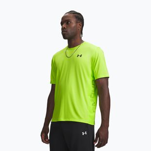 Maglia training da uomo Under Armour Tech Utility SS green citrine/black