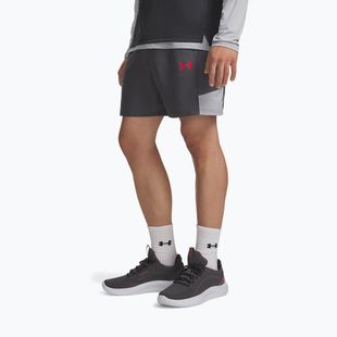 Pantaloncini da allenamento uomo Under Armour Tech Utility Shorts castlerock/mod gray/racer red