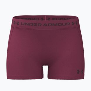 Pantaloncini da allenamento da donna Under Armour HeatGear Shorty claret/ox blood