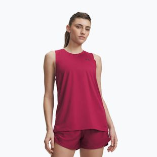 Maglia da allenamento donna Under Armour Tech Tank Solid claret/ox blood