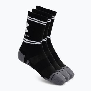 Calze Under Armour Perf Tech Nov Crew 3 pack ultimate black/ultimate black/white