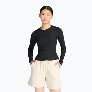 New Balance Micro-Rib Longsleeve donna nero