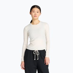 New Balance Micro-Rib Longsleeve donna bianco