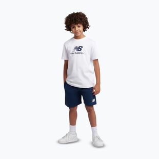 Set bambino New Balance Stacked Logo Tee & FT Short nb bright white