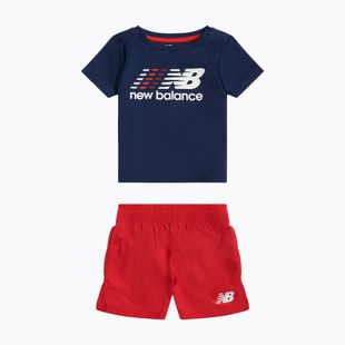 Set bambino New Balance Contrast Athletic Tee & Nylon Short nb navy