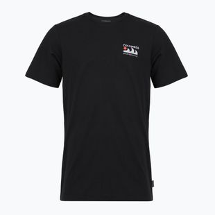 T-shirt da trekking uomo Columbia Explorers Canyon Back black/peaks and waves