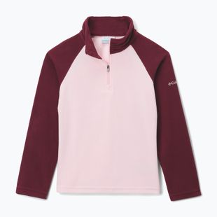 Felpa in pile per bambini Columbia Glacial Fleece satin pink/rich wine