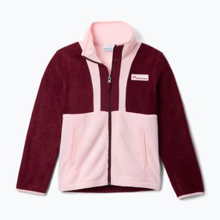 Felpa da uomo Columbia Back Bowl II Full Zip rich wine/satin pink