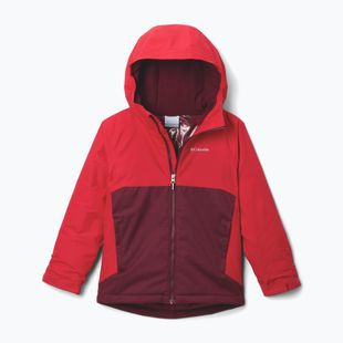 Giacca da sci per bambini Columbia Alpine Action III Rich Wine melange/mountain red