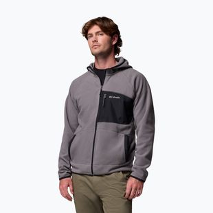 Felpa da uomo Columbia Fast Trek Overlay Hooded city grey/black