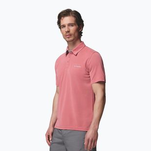 Maglietta da uomo Columbia Nelson Point Polo washed red