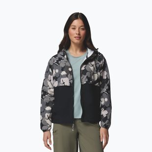 Giacca antivento da donna Columbia Spire Valley Printed Windbreaker black ikatbloom print/black