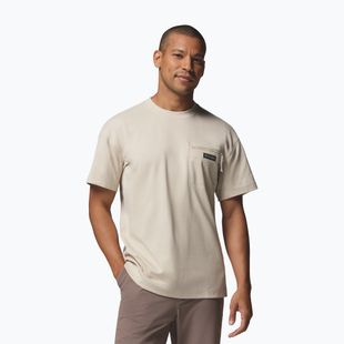T-shirt da uomo Columbia Echo Passage SS Crew dark stone