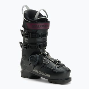 Scarponi da sci uomo Salomon S/Pro Supra Boa 100 GW black/dark grey metallic/burgundy metallic