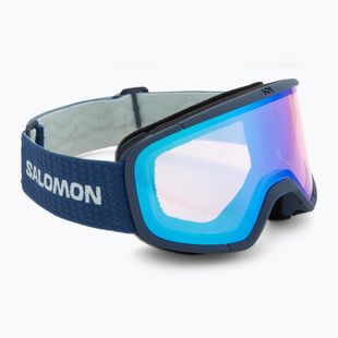 Maschera da sci Salomon Aksium 2.0 dress blue/ml light blue