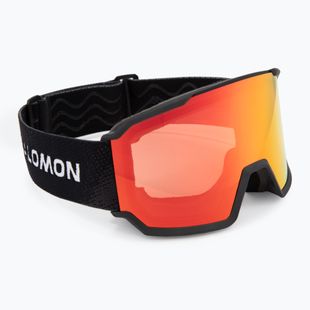 Maschere da sci Salomon S/View 3 black/ml mid red