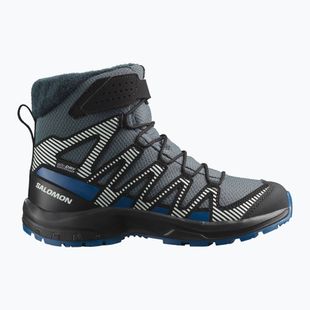 Scarpe da trekking per bambini Salomon XA Pro V8 Winter Waterproof turbolenza / nero / blu scuro
